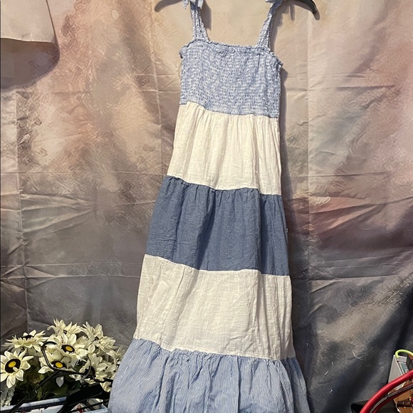 Kings Road Dresses & Skirts - Striped Blue and White Maxi Dress